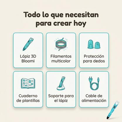 Bloomi™ | El lápiz que dibuja en el aire